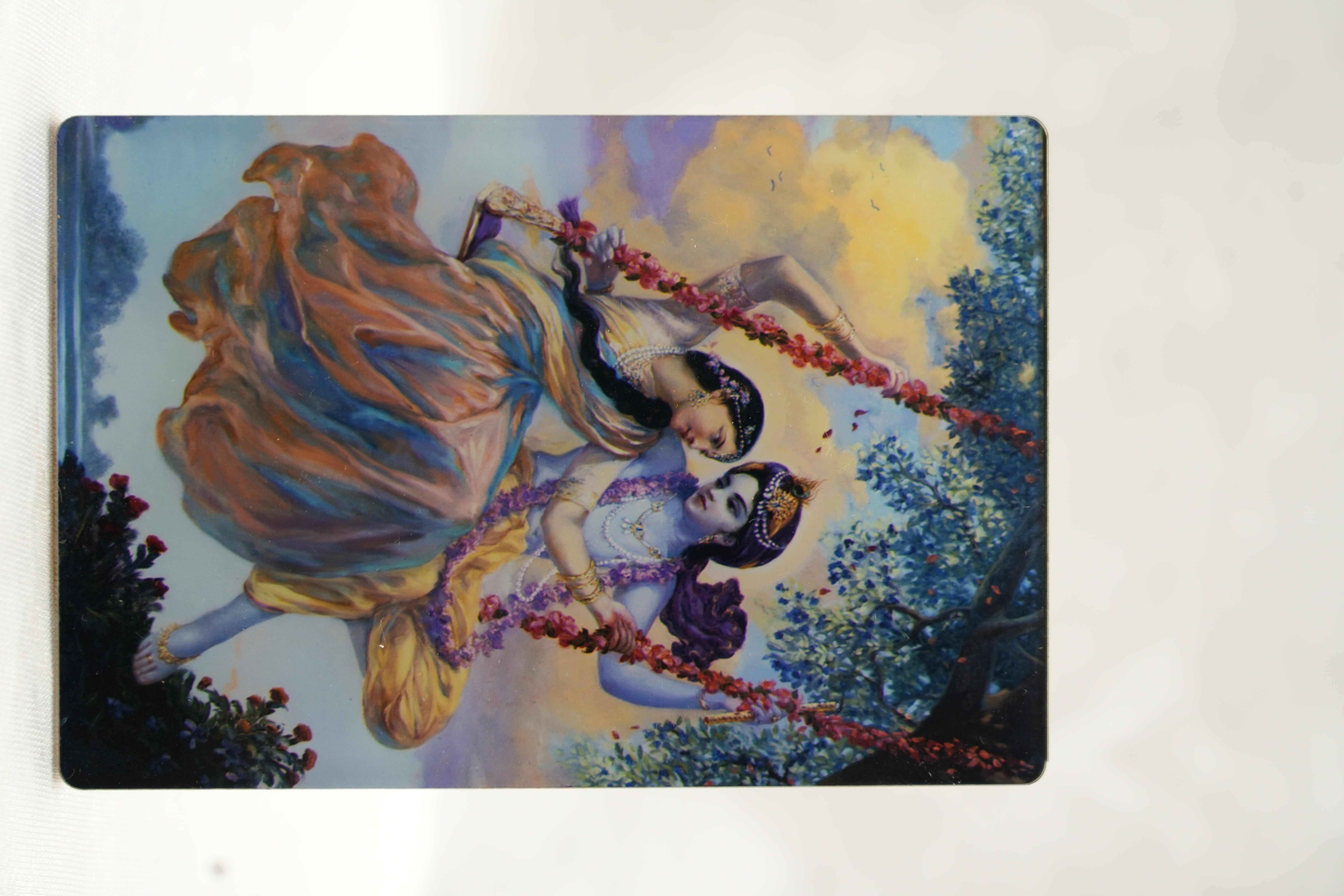 Radhe Krishna Photo Stand