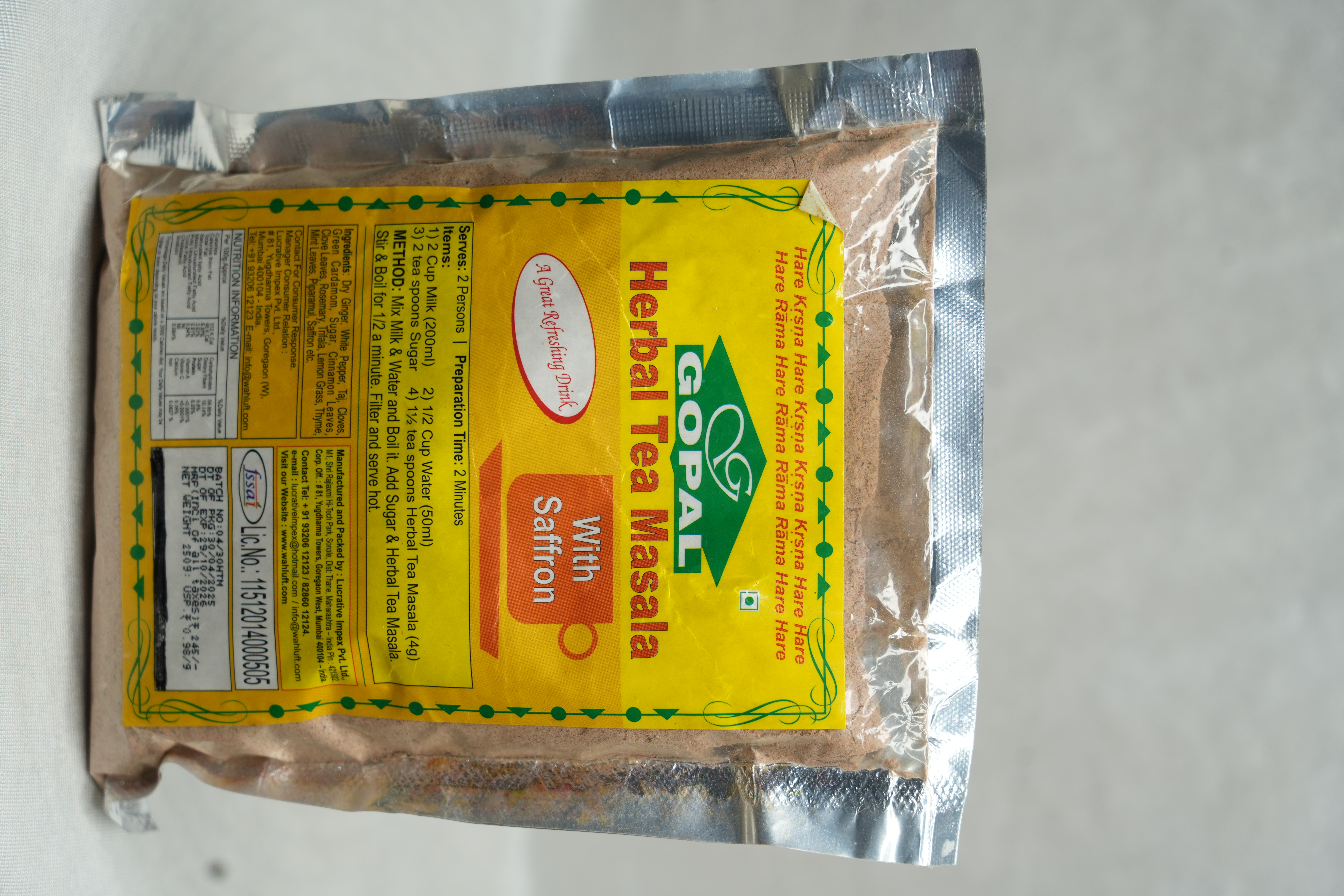 Harbal Tea Masala 100g