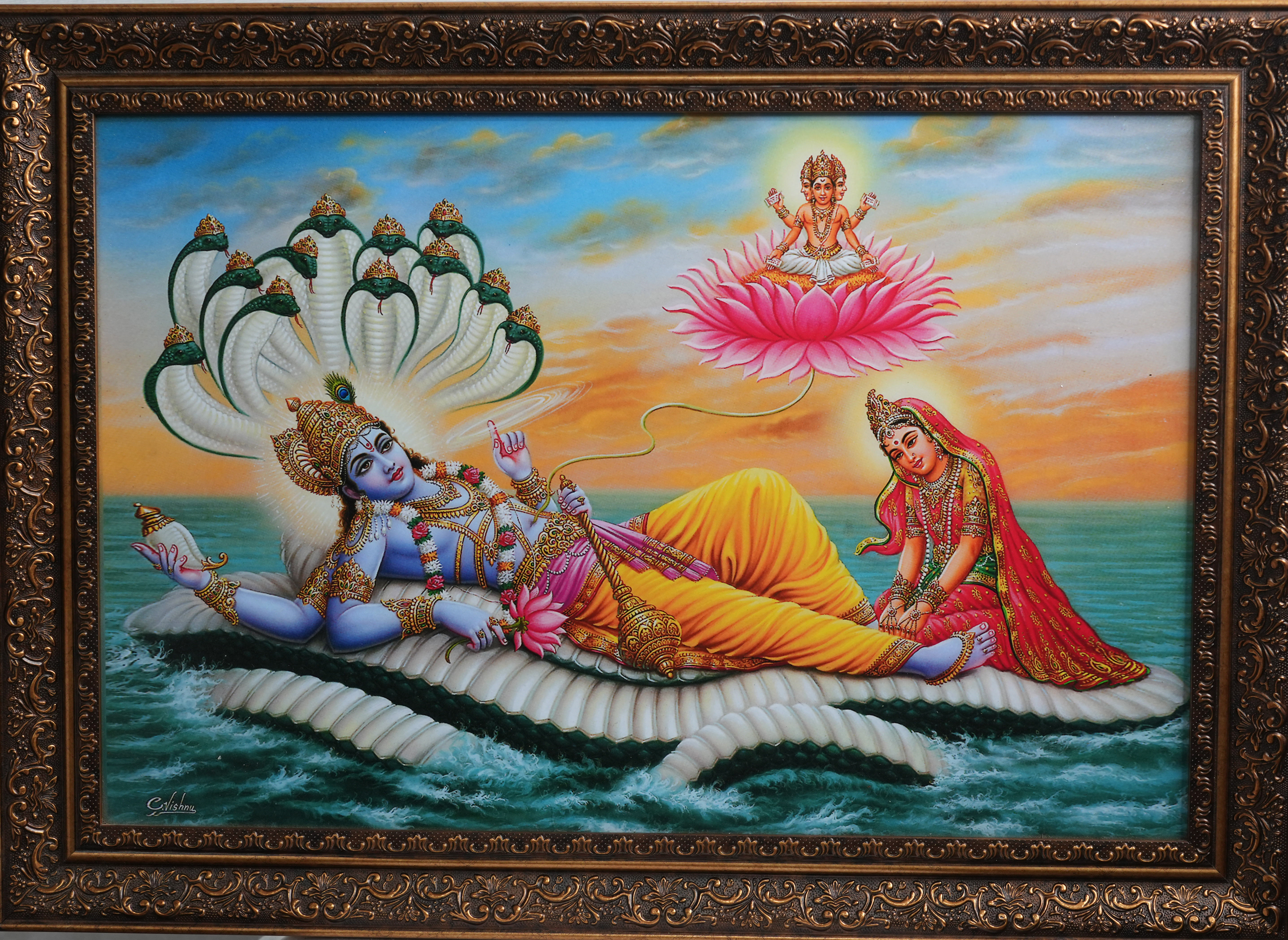 Laxmi Narayan Photo Frame 900